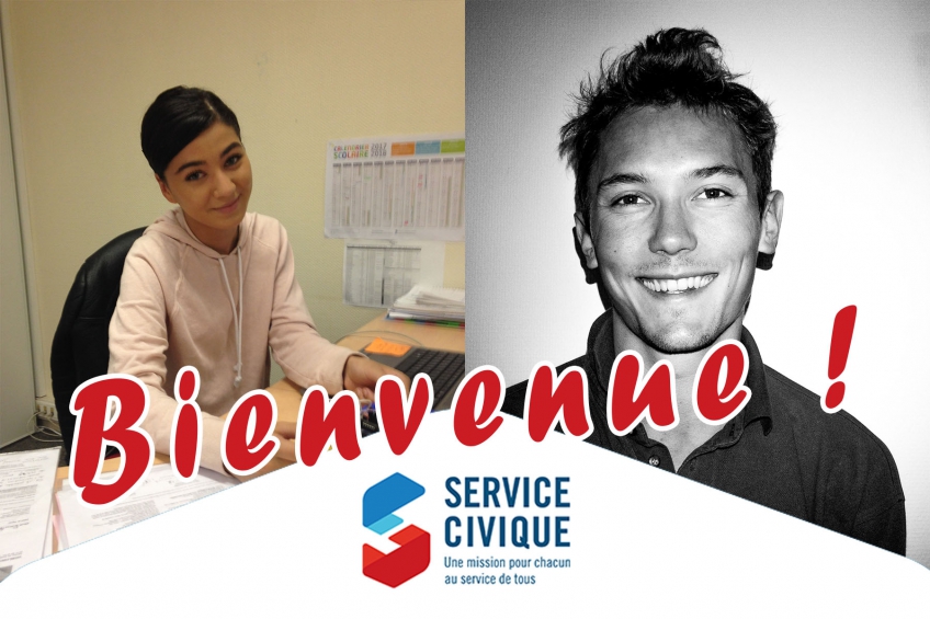 Bienvenue à Miranda et Yoann, nouveaux volontaires en Service Civique
